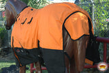Hilason 1200D Turnout Light Winter Waterproof Rain Sheet Horse Black