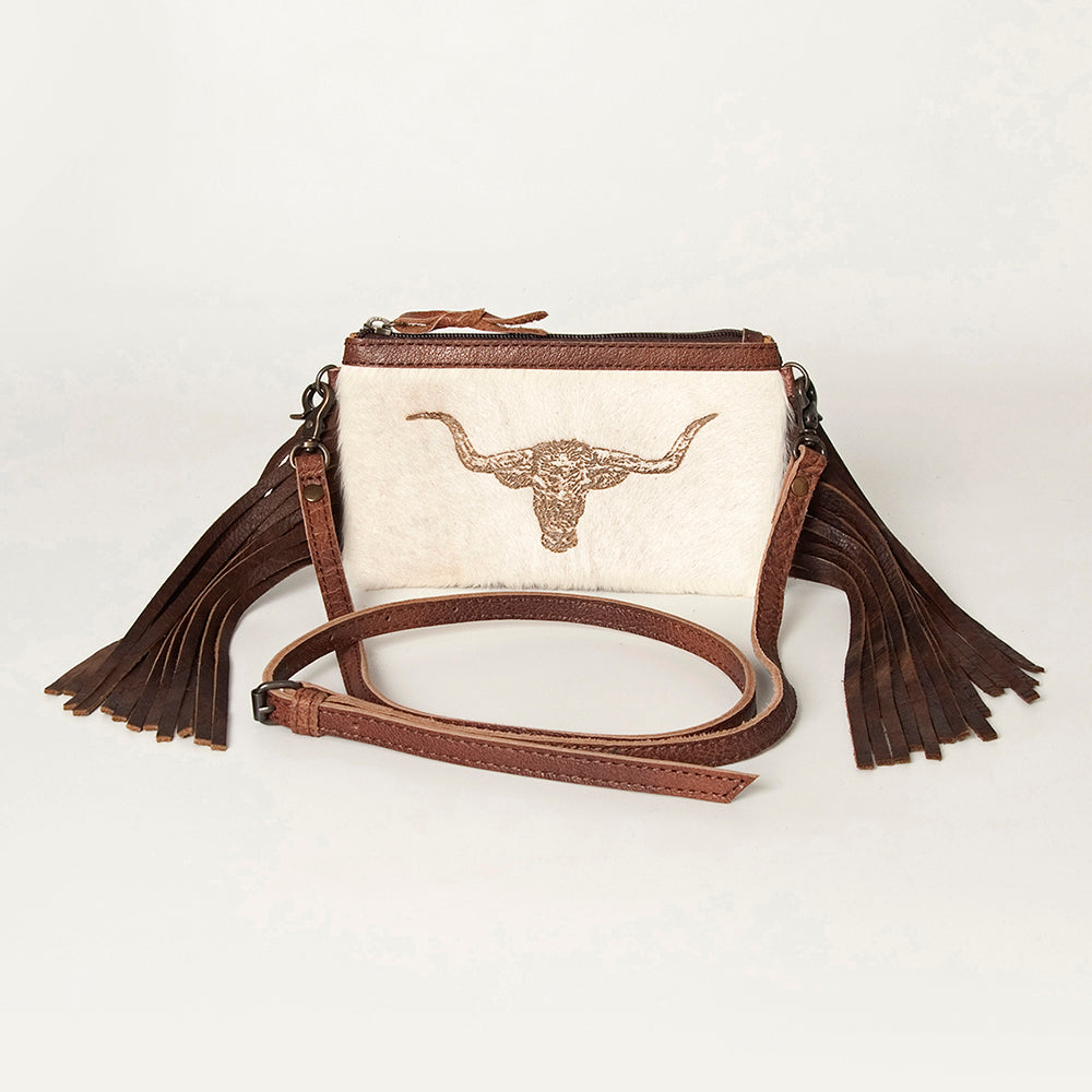 American Darling Small Crossbody Hair On Genuine Leather Western Women Bag Handbag Purse | for Cute
