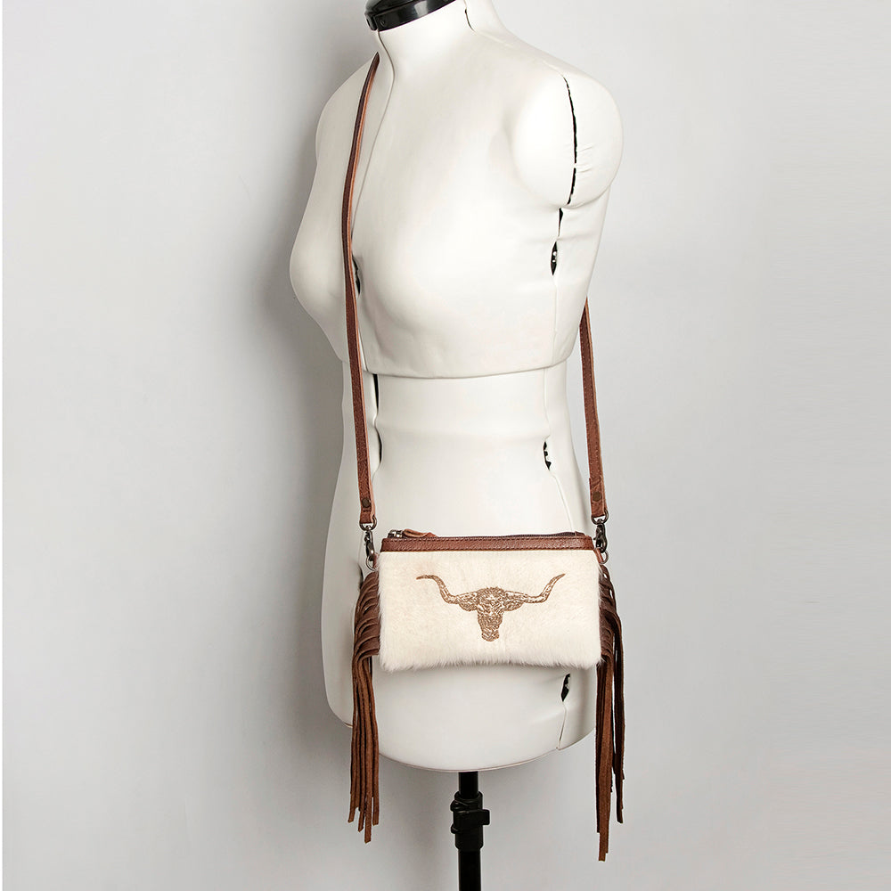 American Darling Small Crossbody Hair On Genuine Leather Western Women Bag Handbag Purse | for Cute