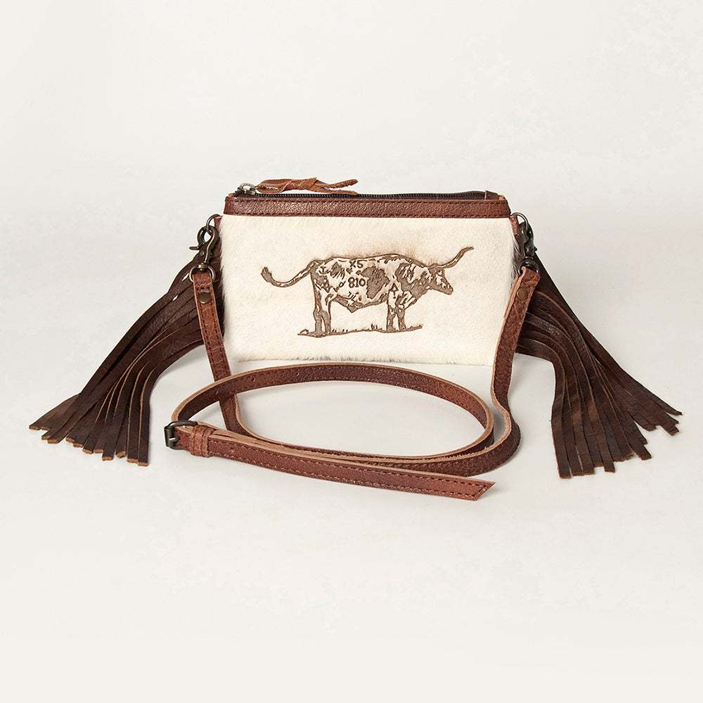 American Darling Small Crossbody Hair On Genuine Leather Western Women Bag Handbag Purse | for Cute