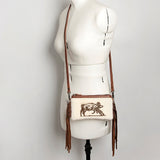 American Darling Small Crossbody Hair On Genuine Leather Western Women Bag Handbag Purse | for Cute
