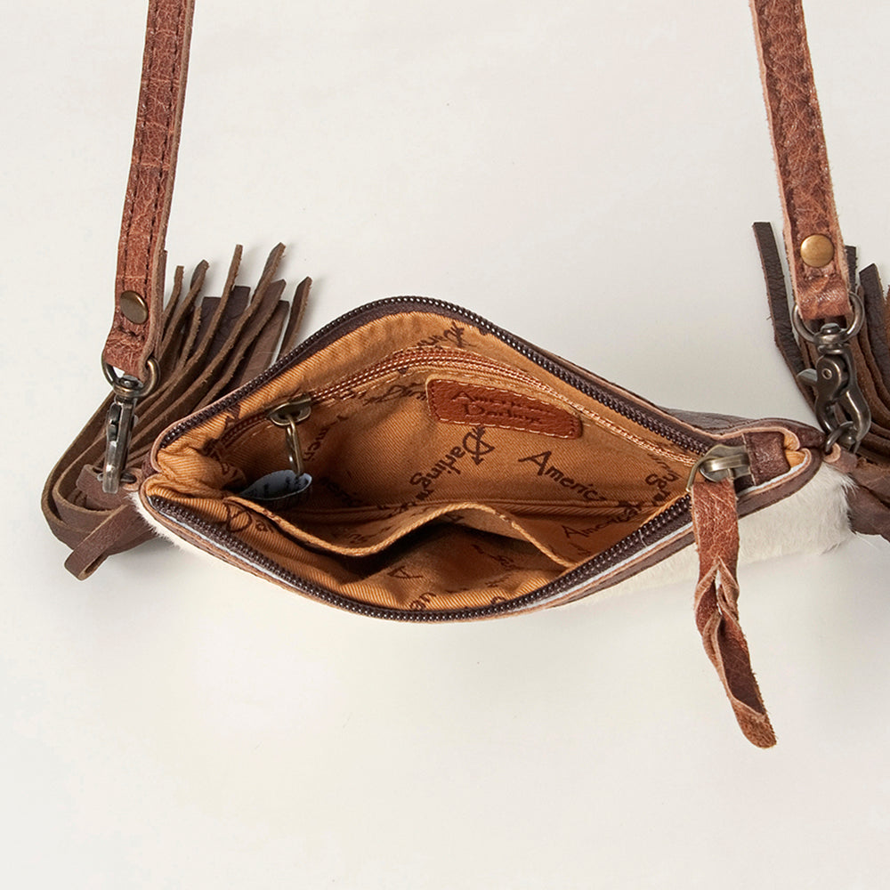 American Darling Small Crossbody Hair On Genuine Leather Western Women Bag Handbag Purse | for Cute