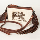 American Darling Small Crossbody Hair On Genuine Leather Western Women Bag Handbag Purse | for Cute