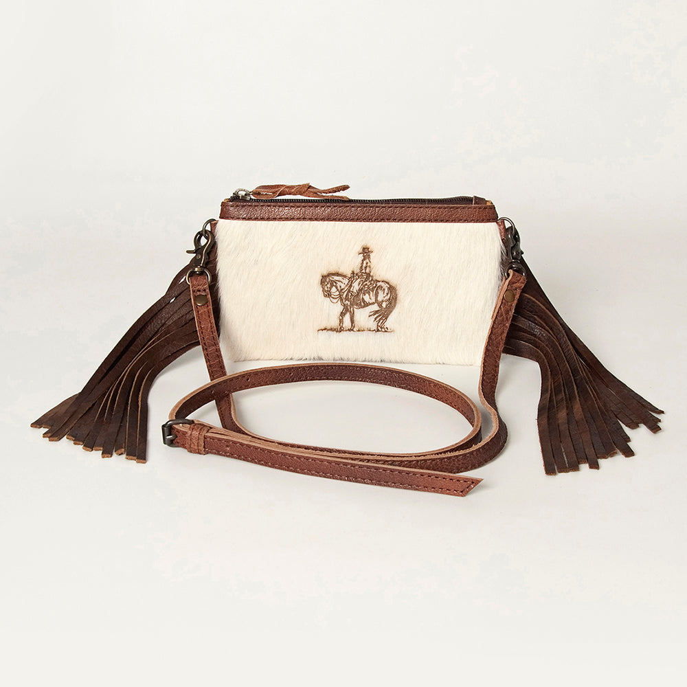 American Darling Small Crossbody Hair On Genuine Leather Western Women Bag Handbag Purse | for Cute