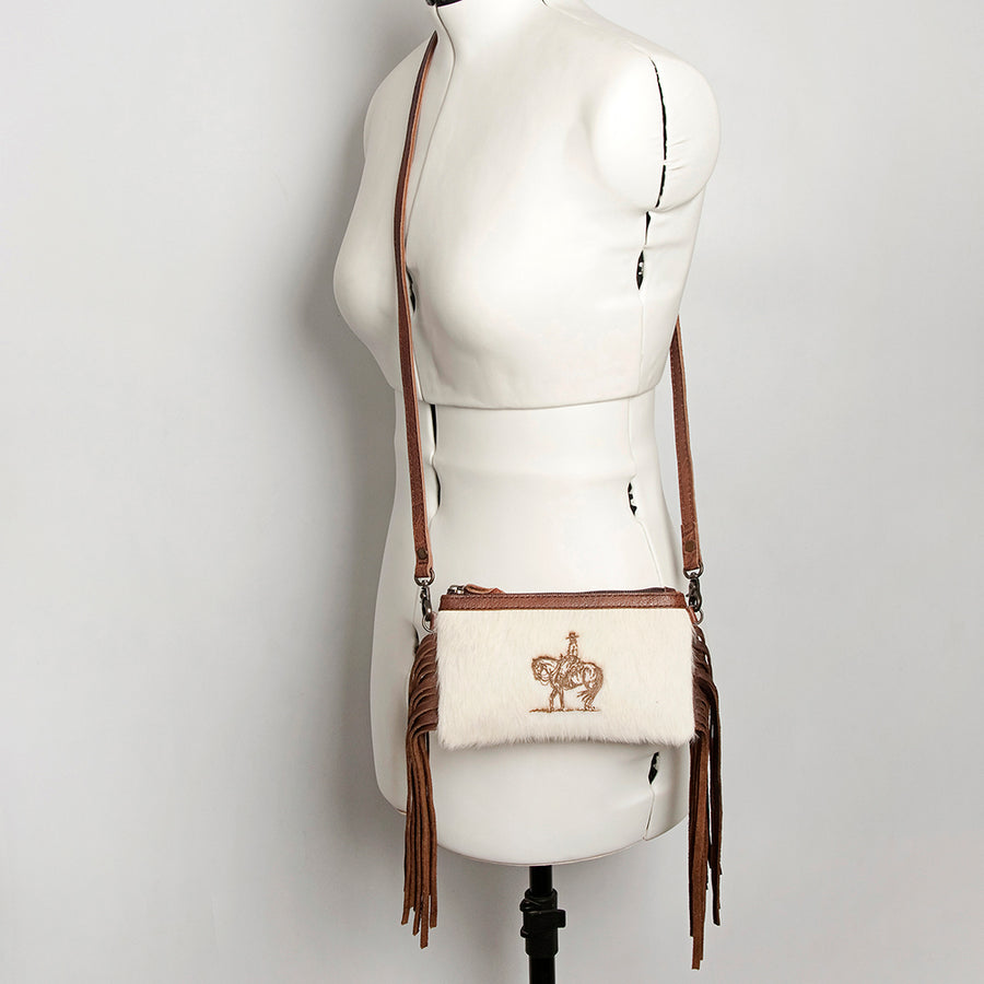 American Darling Small Crossbody Hair On Genuine Leather Western Women Bag Handbag Purse | for Cute