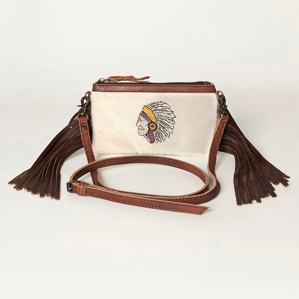 American Darling Small Crossbody Hair On Genuine Leather Western Women Bag Handbag Purse | for Cute