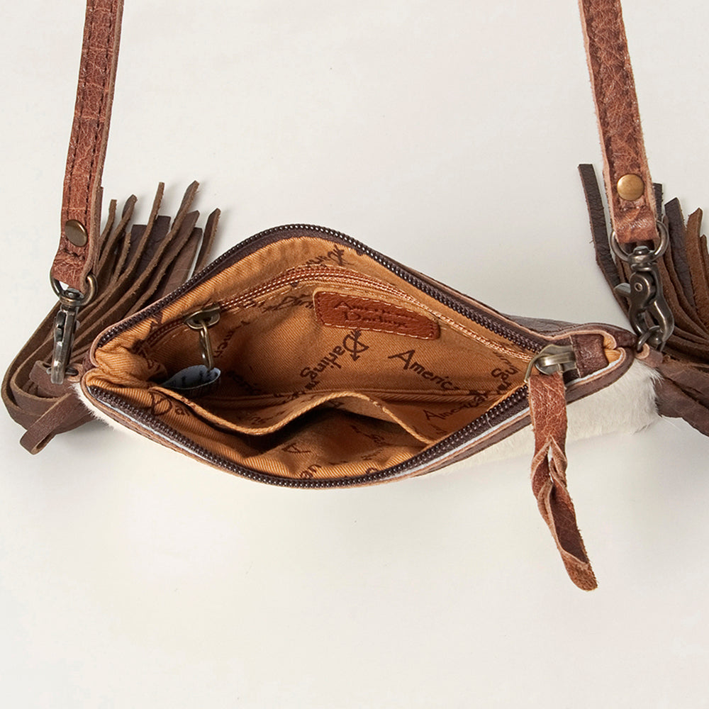 American Darling Small Crossbody Hair On Genuine Leather Western Women Bag Handbag Purse | for Cute