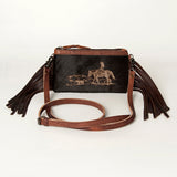 American Darling Small Crossbody Hair On Genuine Leather Western Women Bag Handbag Purse | for Cute