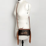 American Darling Small Crossbody Hair On Genuine Leather Western Women Bag Handbag Purse | for Cute