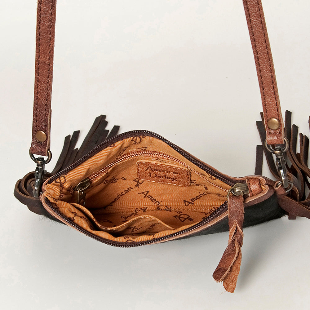 American Darling Small Crossbody Hair On Genuine Leather Western Women Bag Handbag Purse | for Cute