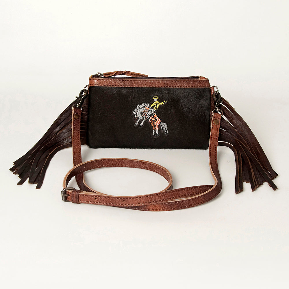 American Darling Small Crossbody Hair On Genuine Leather Western Women Bag Handbag Purse | for Cute