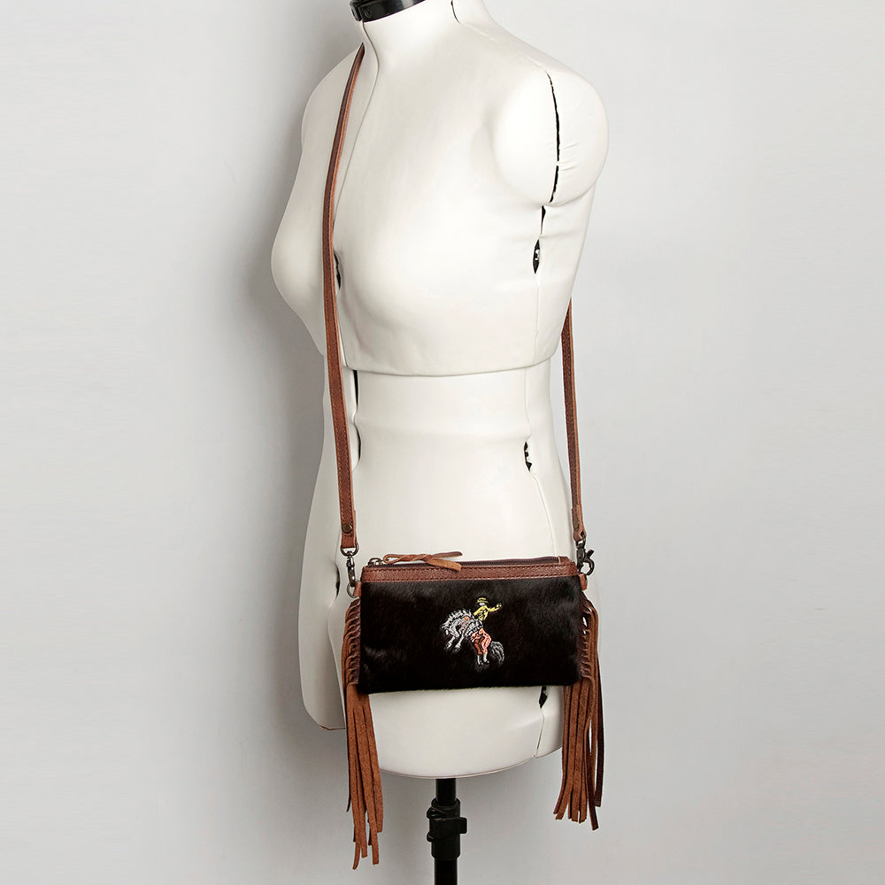 American Darling Small Crossbody Hair On Genuine Leather Western Women Bag Handbag Purse | for Cute