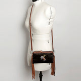 American Darling Small Crossbody Hair On Genuine Leather Western Women Bag Handbag Purse | for Cute