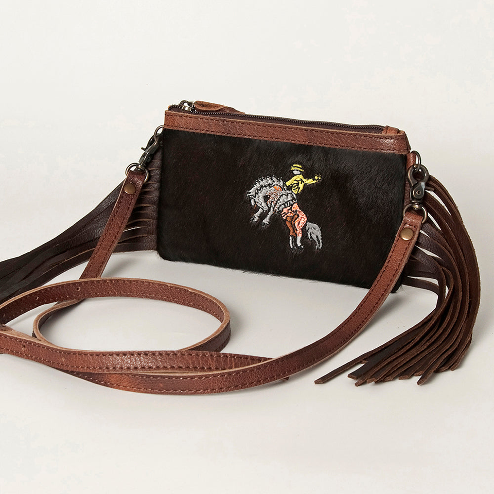 American Darling Small Crossbody Hair On Genuine Leather Western Women Bag Handbag Purse | for Cute