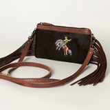 American Darling Small Crossbody Hair On Genuine Leather Western Women Bag Handbag Purse | for Cute