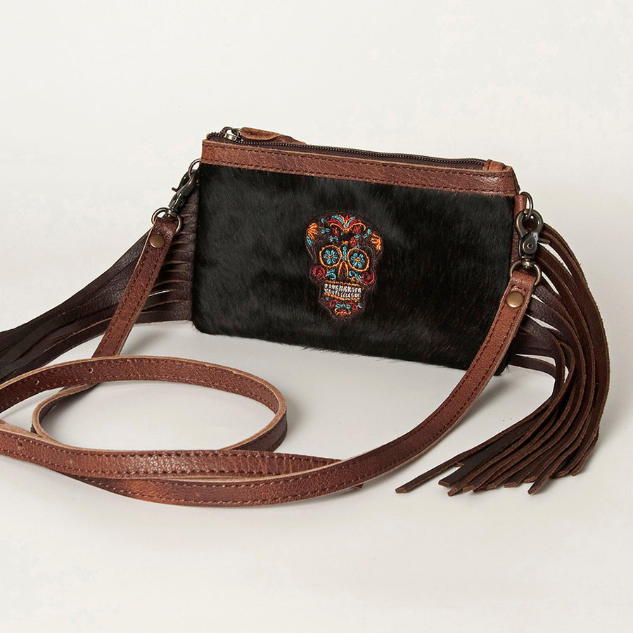 American Darling ADBGS142AJ Hair-On Genuine Leather Women Bag W. by Hilason – Cowboy and equestrian accessories