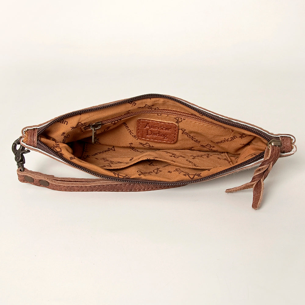 American Darling Wristlet Hair on Genuine Leather Western Women Bag | Handbag Purse | Women Wristlet | Wristlet Wristlet | Travel Wristlet | Leather Wristlet | Clutch Wristlet