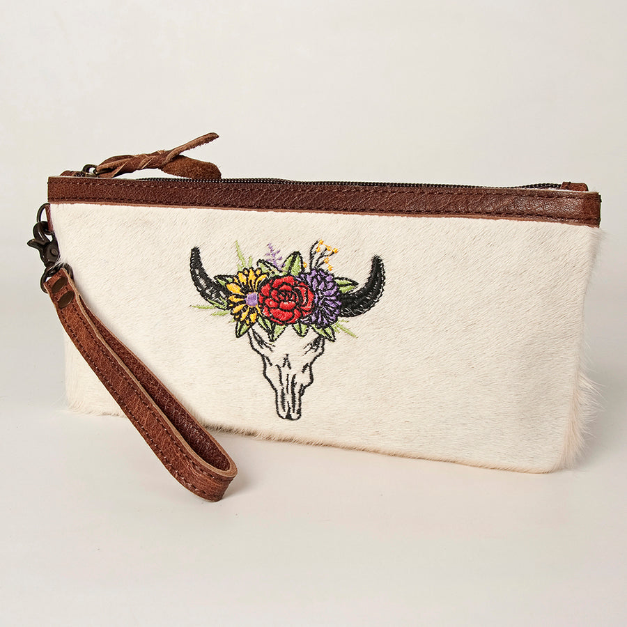 American Darling Wristlet Hair On Genuine Leather women bag western handbag purse - Uhorse