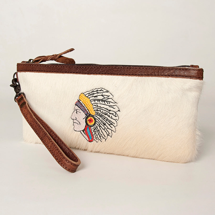 American Darling Wristlet Hair On Genuine Leather women bag western handbag purse - Uhorse