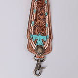 American Darling ADSTF166 Hand Tooled Genuine Leather Crossbody Handle Strap For Bags