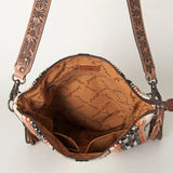 American Darling Messenger Bag Saddle Blanket Fabric Genuine Leather Western Women Handbag Purse | Cute