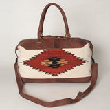 American Darling Duffel Saddle Blanket Genuine Leather Women Bag Western Handbag Purse