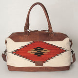 American Darling Duffel Saddle Blanket Genuine Leather Women Bag Western Handbag Purse