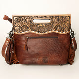 American Darling Clutch Hand Tooled Hair on Genuine Leather Western Women Bag Handbag Purse | Purses for Cute