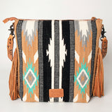 American Darling Cross Body Hand Tooled Saddle Blanket Genuine Leather Western Women Bag Handbag Purse | Crossbody for Cute