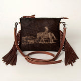 American Darling Small Crossbody Genuine Leather women bag western handbag purse