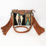 American Darling Saddle Blanket Genuine Leather Women Bag Western Handbag Purse