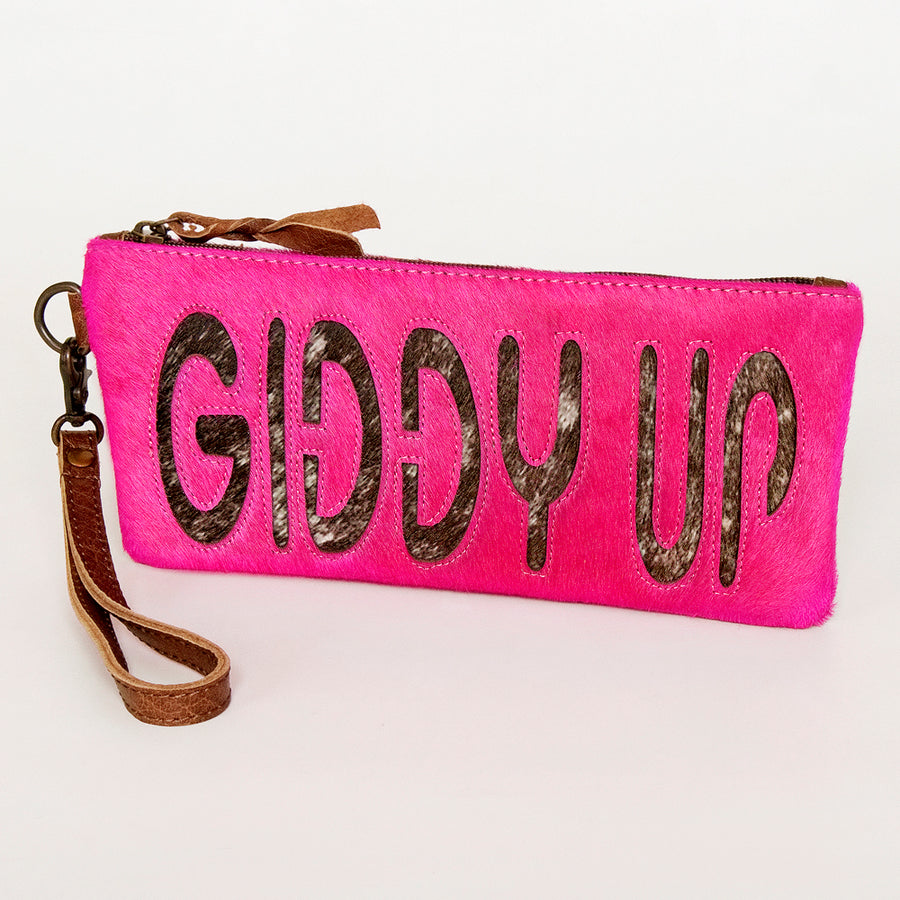 American Darling ADBG344BV Wristlet Hair-On Genuine Leather Women Bag by Hilason – Cowboy and equestrian accessories