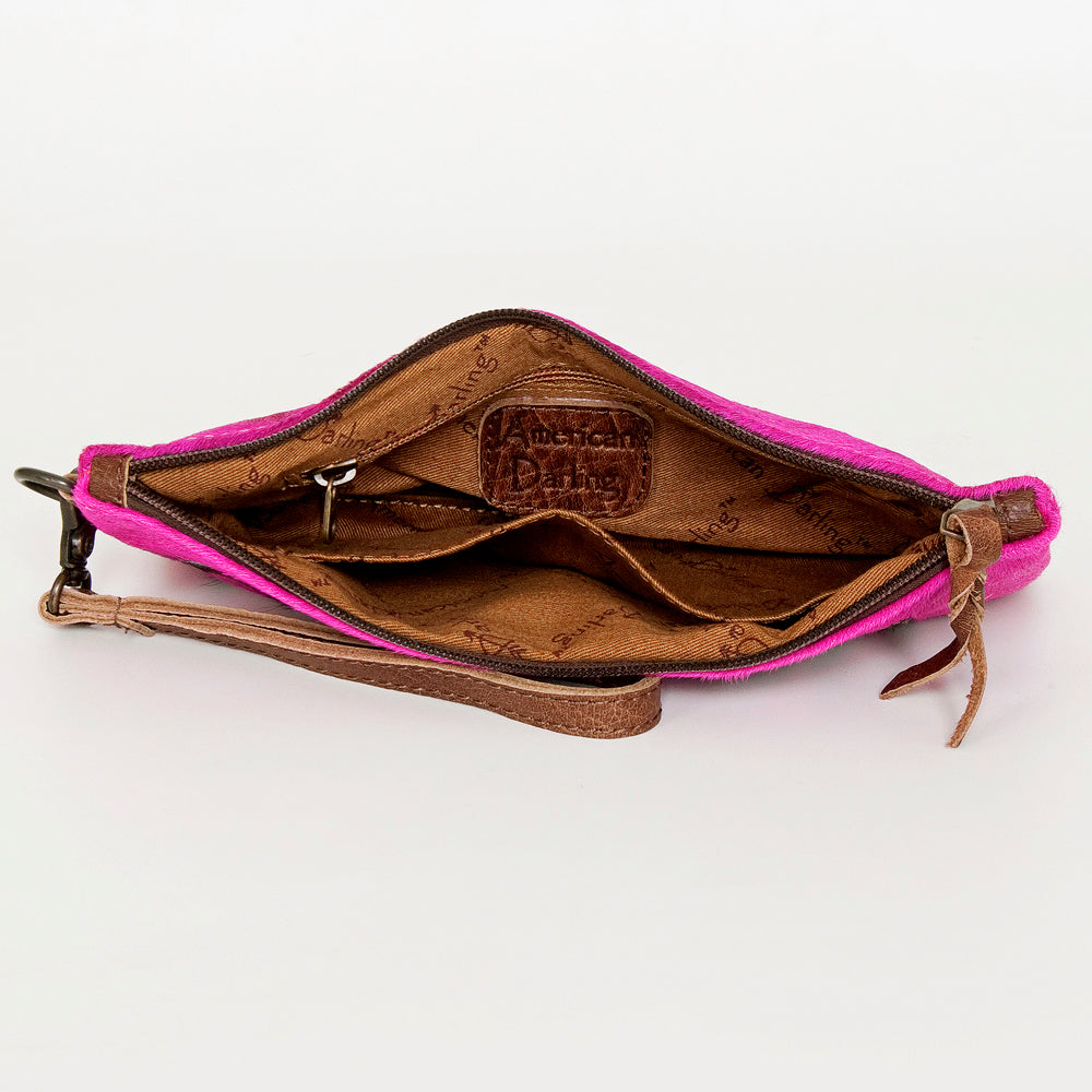 American Darling Wristlet Hair on Genuine Leather Western Women Bag | Handbag Purse | Women Wristlet | Wristlet Wristlet | Travel Wristlet | Leather Wristlet | Clutch Wristlet