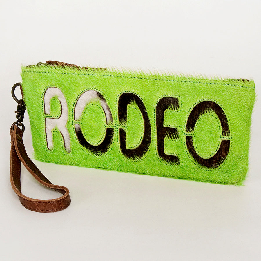 American Darling ADBG344CD Wristlet Hair On Genuine Leather women bag by Hilason – Cowboy and equestrian accessories