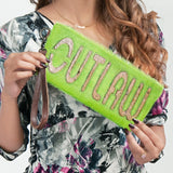 American Darling Wristlet Hair on Genuine Leather Western Women Bag | Handbag Purse | Women Wristlet | Wristlet Wristlet | Travel Wristlet | Leather Wristlet | Clutch Wristlet