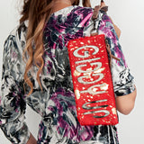 American Darling ADBG344CM Wristlet Hair On Genuine Leather women bag western handbag purse