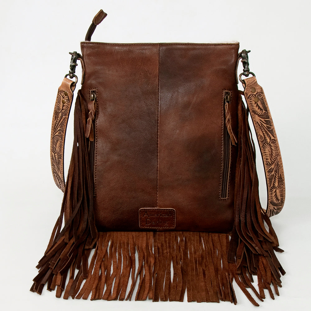 ADBGS192AX American Darling Hand Tooled Hair On Genuine Leather Women Bag Western Handbag Purse