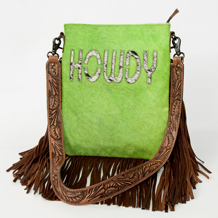 American Darling Large Crossbody Hair On Genuine Leather Western Women Bag Handbag Purse | Cute - Uhorse