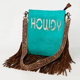 ADBGS192BF American Darling Hand Tooled Hair On Genuine Leather Women Bag Western Handbag Purse