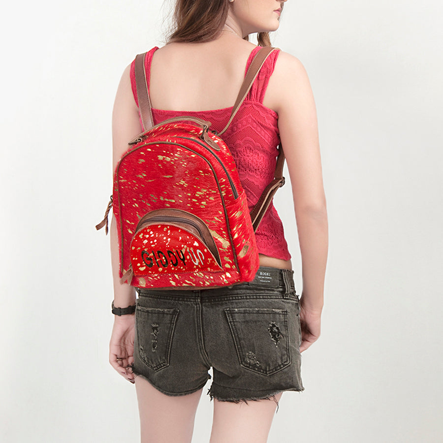 American Darling Backpack Hair on Genuine Leather Western Women Bag | for Laptop School Purse Travel