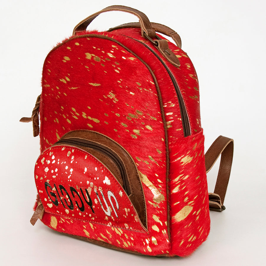 American Darling Backpack Hair on Genuine Leather Western Women Bag | for Laptop School Purse Travel - Uhorse