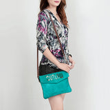 American Darling Envelope Hair-On Genuine Leather Western Women Bag Handbag Purse | for Cute