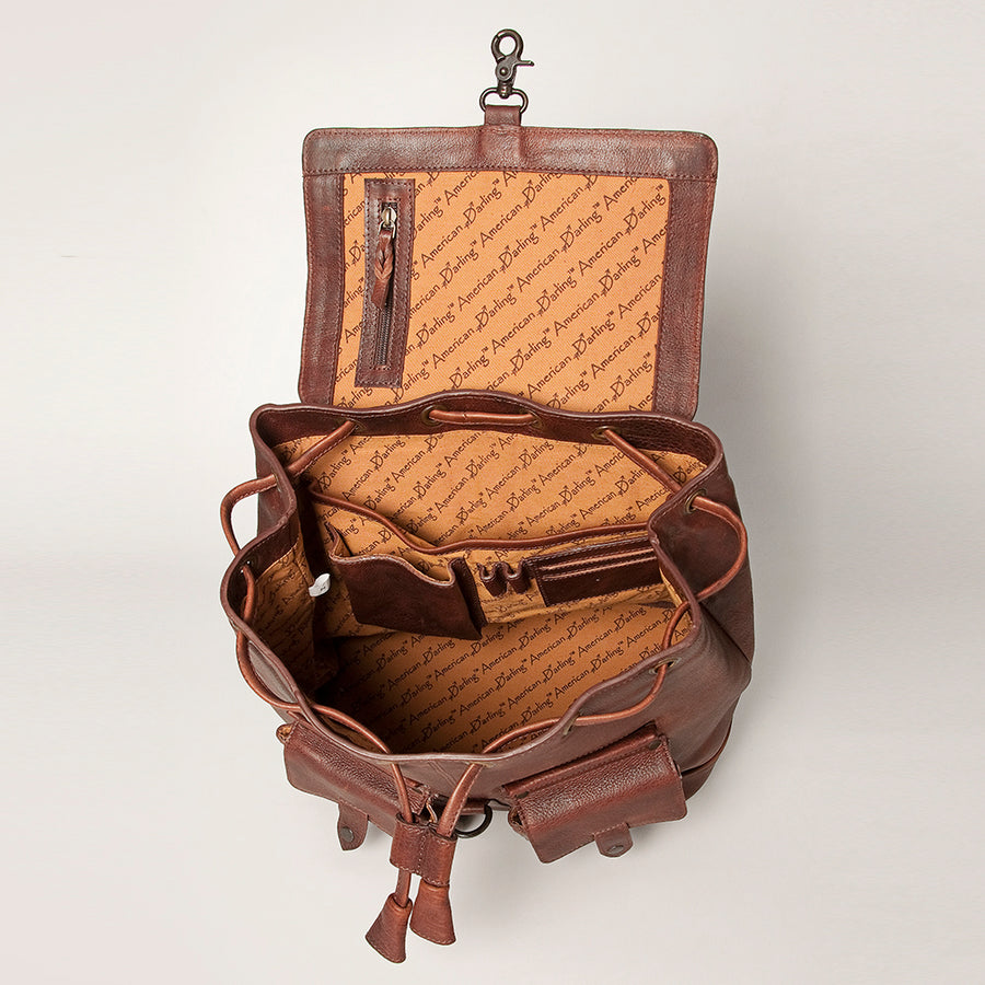 American Darling Backpack Full Grain Genuine Leather Western Women Bag | for Laptop School Purse Travel