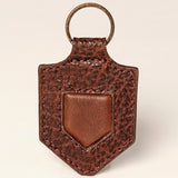 American Darling ADKRZ101 Hand Tooled Carved Genuine Leather Keyring