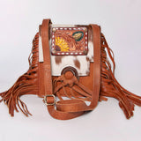 American Darling Cross Body Hand Tooled Hair on-Genuine Leather Western Women Bag Handbag Purse | Crossbody for Cute
