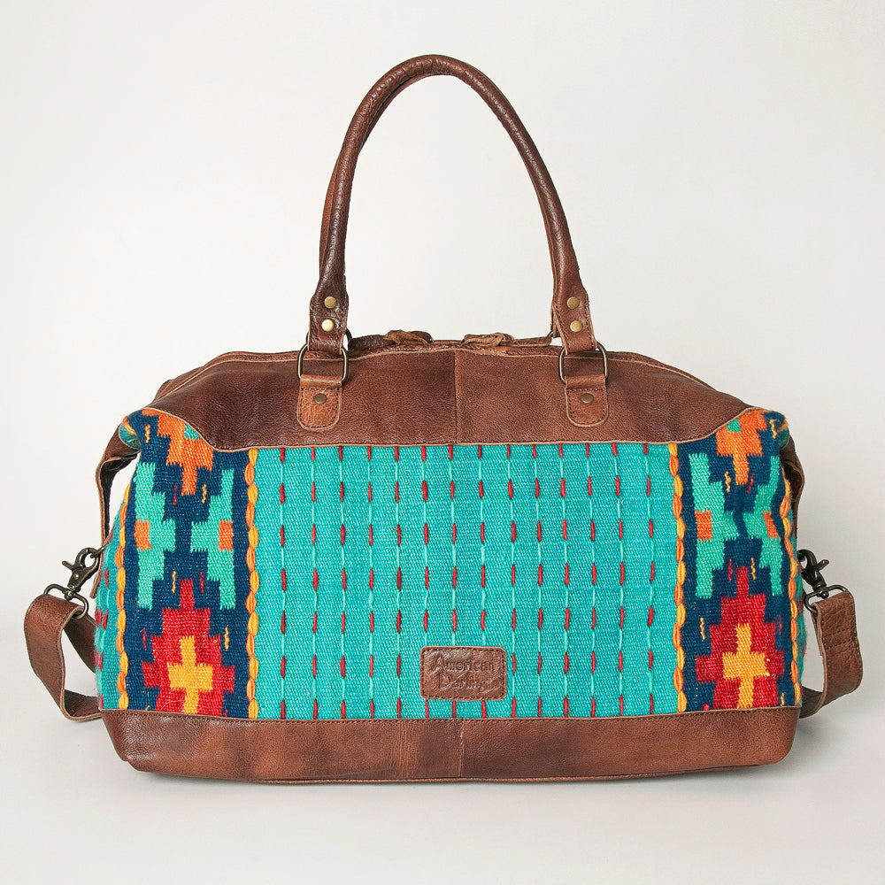 American Darling Duffel Saddle Blanket Genuine Leather Women Bag Western Handbag Purse