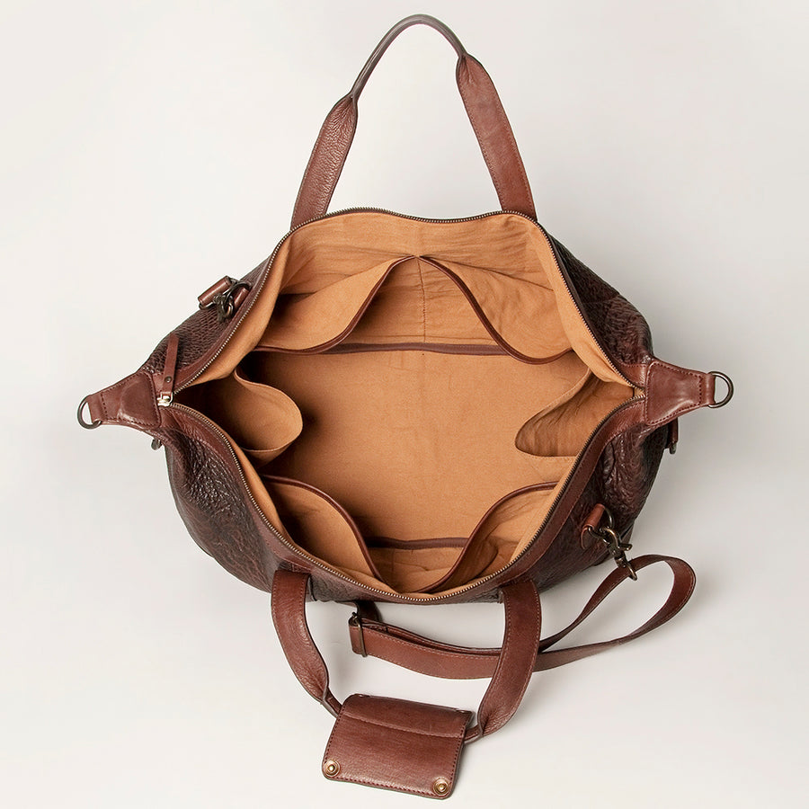 Never Mind Nmbgz129 Duffel Vintage Handmade Genuine Cowhide Leather Women Bag Western Handbag Purse