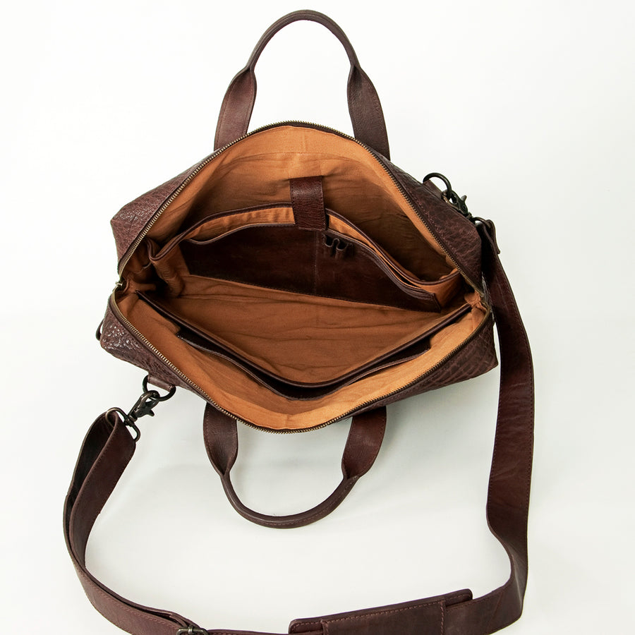 Never Mind Nmbgz133 Briefcase Vintage Handmade Genuine Cowhide Leather Women Bag Western Handbag Purse