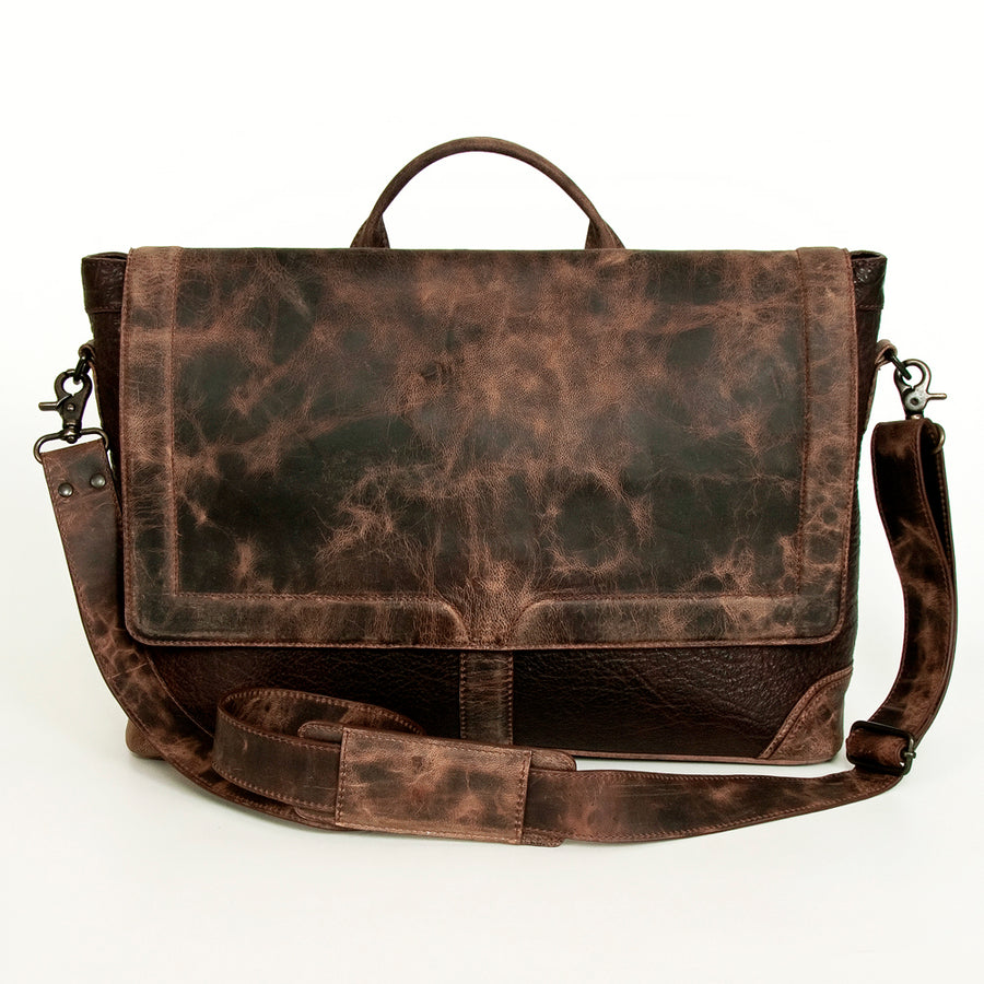 Never Mind Nmbgz134 Briefcase Vintage Handmade Genuine Cowhide Leather Women Bag Western Handbag Purse
