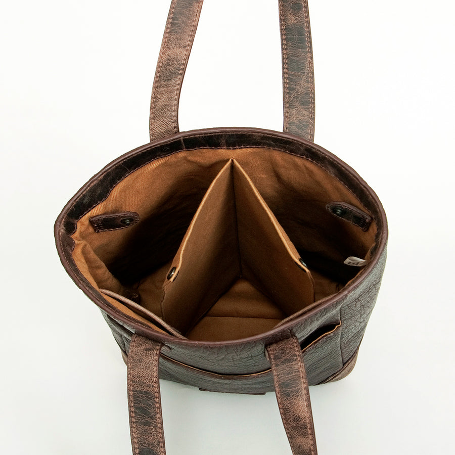 Never Mind Nmbgz135 Tote Vintage Handmade Genuine Cowhide Leather Women Bag Western Handbag Purse